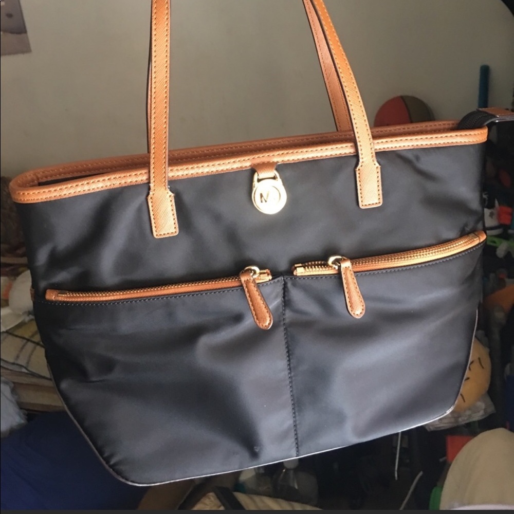 MK Black nylon tote